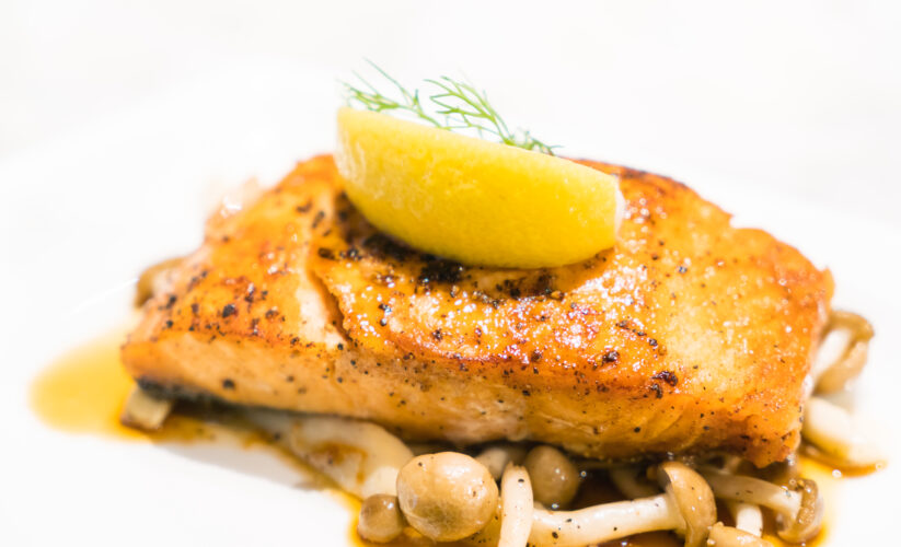 BUTTERY HONEY GLAZED SALMON
